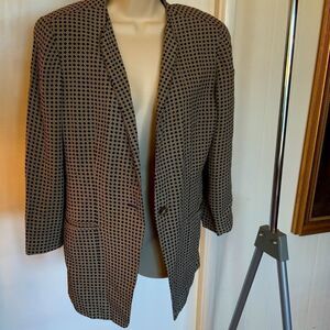 Vintage Oversize Emanuel Ungaro Printed Blazer with Shoulder Pads - 4